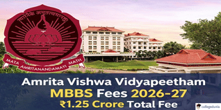 Amrita Vishwa Vidyapeetham MBBS Fee Structure 2026–27 Released @amrita.edu; Check Full Details Here